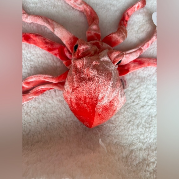 Ty Beanie Babies Red “Wiggly” Octopus Stuffed Animal. Collectors item - Picture 6 of 8